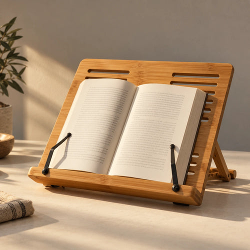Bamboo Book Stand reading accessory